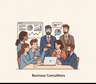 Business Consulting vector illustration