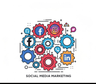 Social Media Handling vector illustration